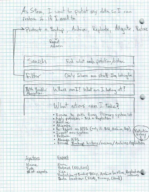 Search and filter IA sketch